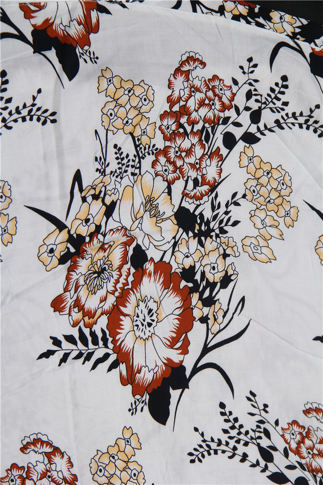 F4557 Summer Women Vintage Floral Loose Shawl Cardigan Boho Tops Jacket Blouse